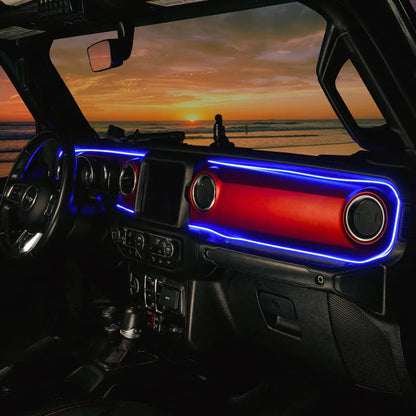 Oracle JL/Gladiator Dynamic ColorSHIFT Dash Kit | Jeep JK/JL/JT (4236-332)