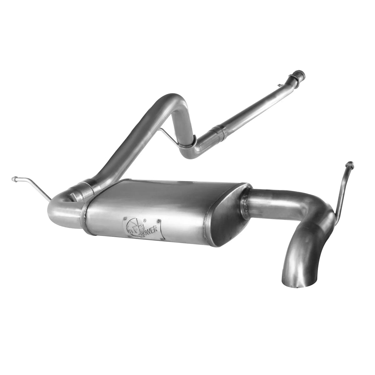 aFe 2.5in 409 SS Hi-Tuck Cat-Back Exhaust | Jeep Wrangler JK 12+ V6-3.6L (49-46212)