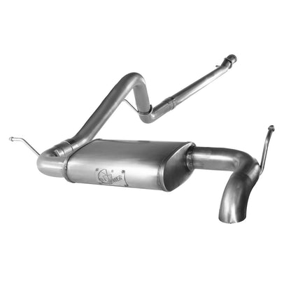 aFe 2.5in 409 SS Hi-Tuck Cat-Back Exhaust | Jeep Wrangler JK 12+ V6-3.6L (49-46212)