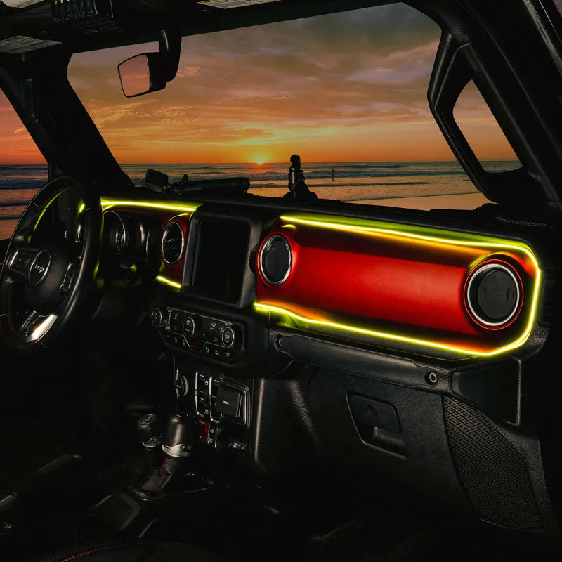 Oracle JL/Gladiator Dynamic ColorSHIFT Dash Kit | Jeep JK/JL/JT (4236-332)