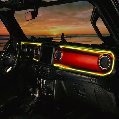 Oracle JL/Gladiator Dynamic ColorSHIFT Dash Kit | Jeep JK/JL/JT (4236-332)