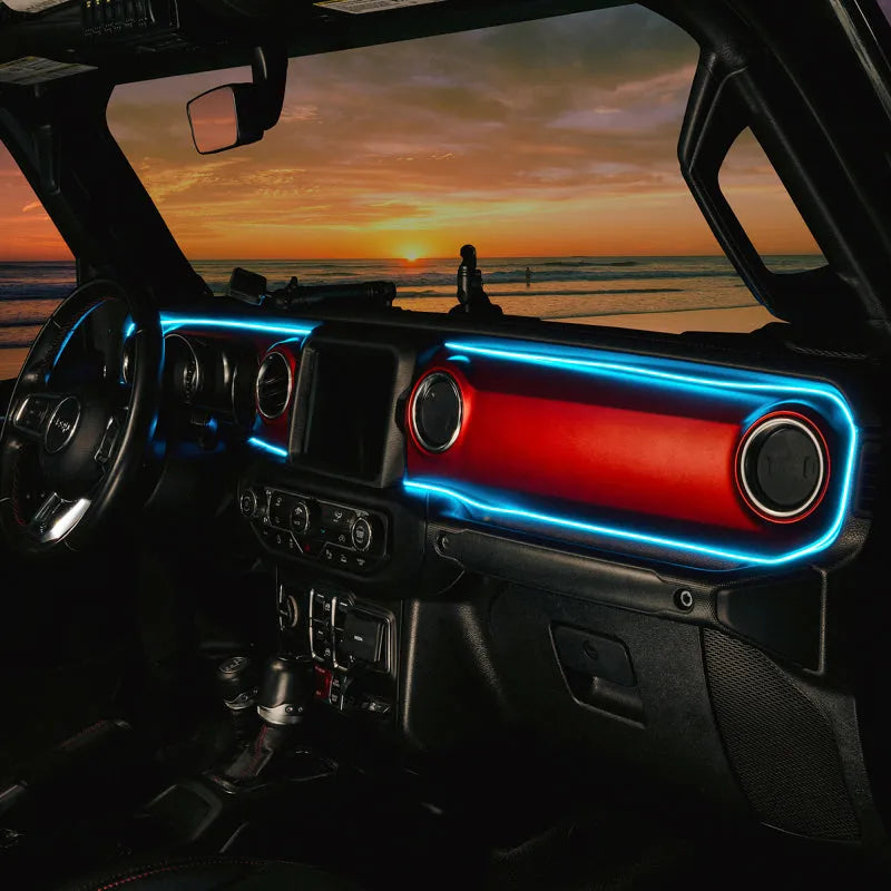 Oracle JL/Gladiator Dynamic ColorSHIFT Dash Kit | Jeep JK/JL/JT (4236-332)