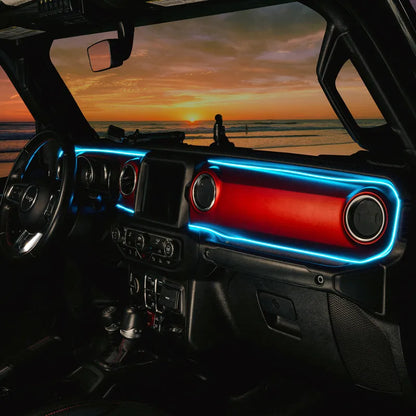 Oracle JL/Gladiator Dynamic ColorSHIFT Dash Kit | Jeep JK/JL/JT (4236-332)