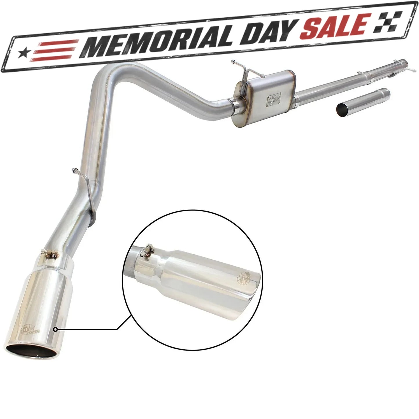 aFe 3-3.5in SS Cat-Back Exhaust | Ford F-250/350 99-04 (49-43076-P)
