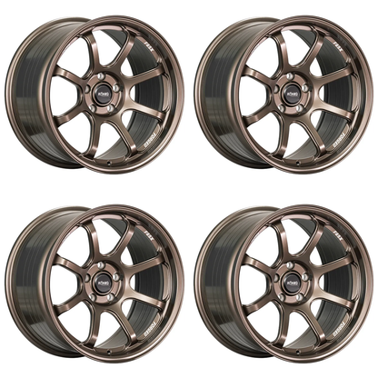 (set of 4) Konig F6SX Race Bronze | 17x9" +45mm | 4x100mm Wheel