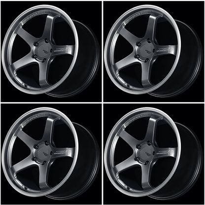 (set of 4) Advan GT Beyond Racing Titanium Black | 18x9.5" +45mm | 5x120mm Wheel