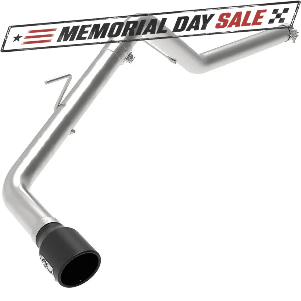 aFe 3in 409 SS Axle-Back Exhaust w/ Black Tip | Ford Ranger 19-23 (49-43114-B)