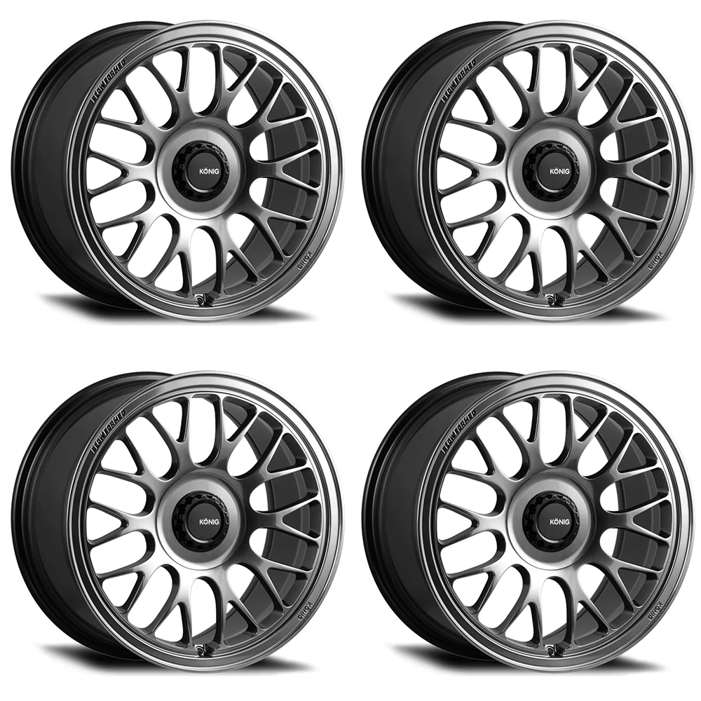 (set of 4) Konig MRK1 Hyper Carbon | 19x9.5" +32mm | 5x112mm Wheel