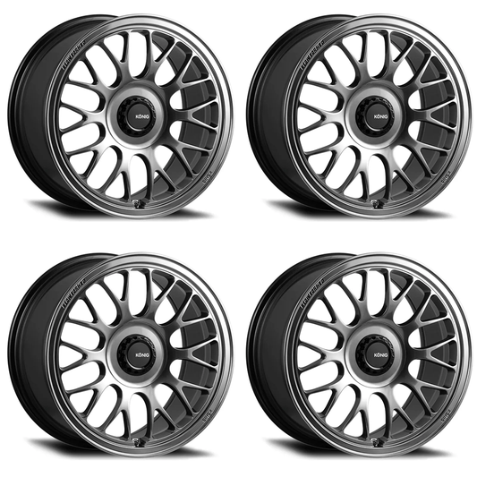(set of 4) Konig MRK1 Hyper Carbon | 19x9.5" +32mm | 5x112mm Wheel