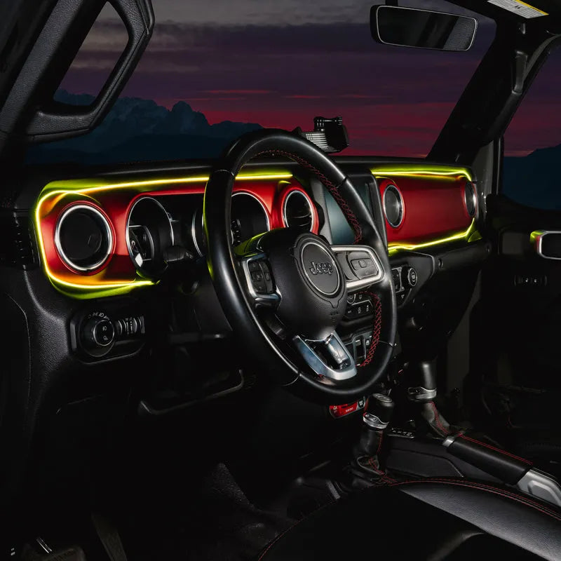 Oracle JL/Gladiator Dynamic ColorSHIFT Dash Kit | Jeep JK/JL/JT (4236-332)