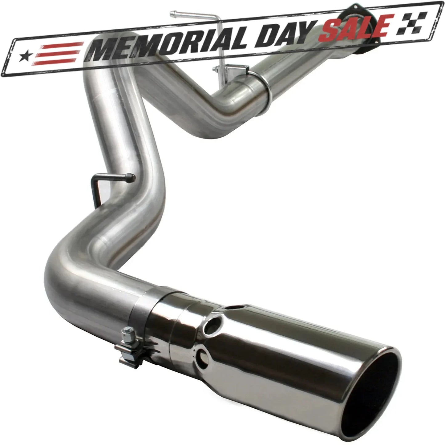 aFe MACHForce XP 4in DPF-Back SS Exhaust | GM Diesel Trucks (07-14) (49-44004)