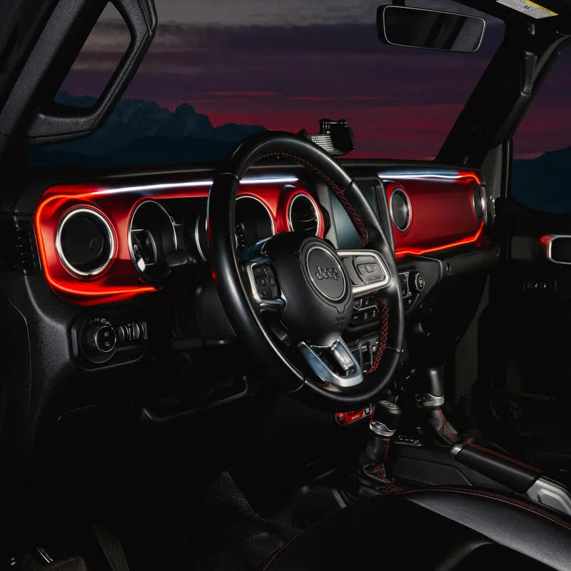 Oracle JL/Gladiator Dynamic ColorSHIFT Dash Kit | Jeep JK/JL/JT (4236-332)