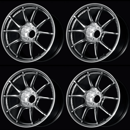 (set of 4) Advan RZIII Hyper Platinum Black/Diamond Cut | 18x9.5" +35mm | 5x114.3mm Wheel