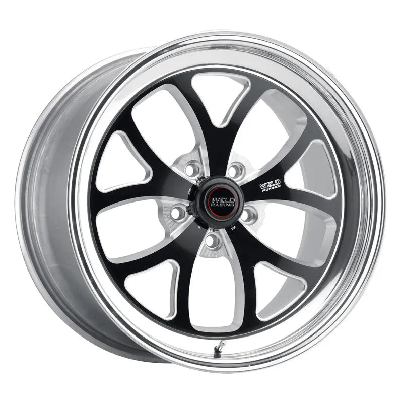 Weld S76 Black Center - Polished Shell | 20x9.0" +20mm | 5x127mm Wheel