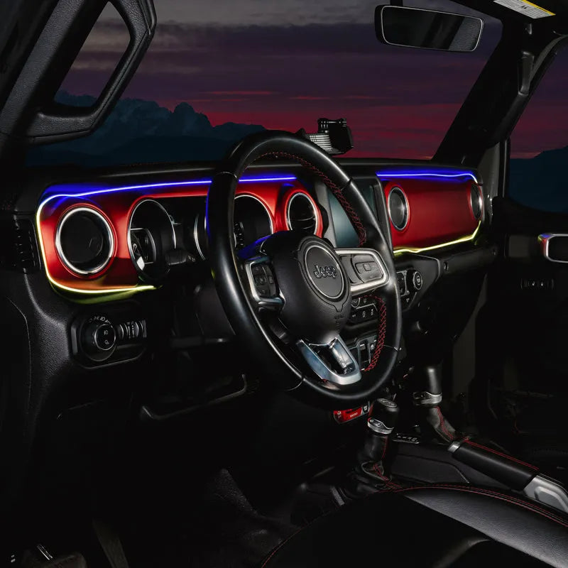 Oracle JL/Gladiator Dynamic ColorSHIFT Dash Kit | Jeep JK/JL/JT (4236-332)