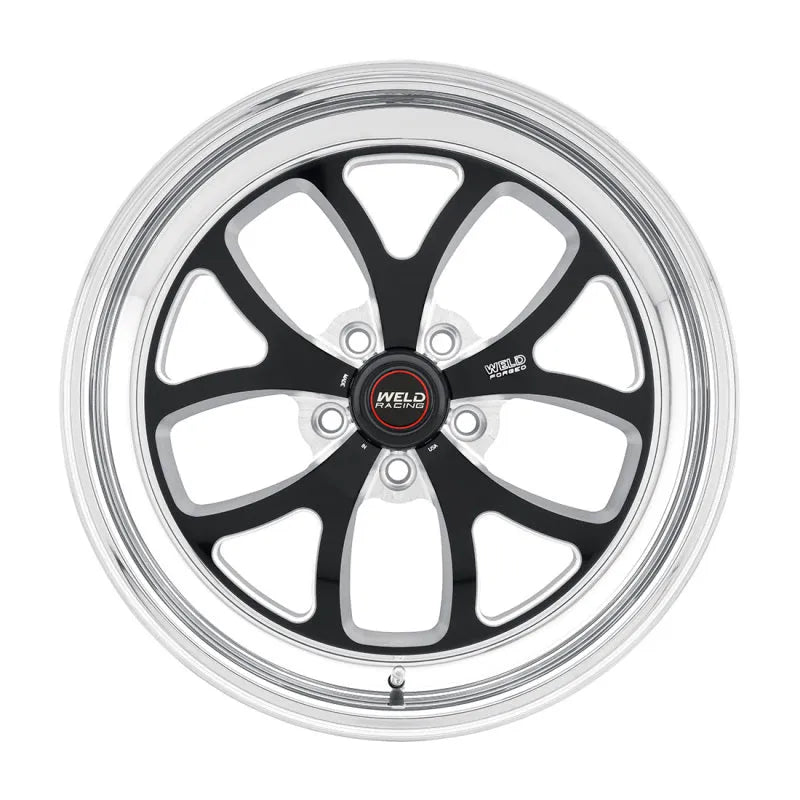 Weld S76 Black Center - Polished Shell | 20x9.0" +20mm | 5x127mm Wheel