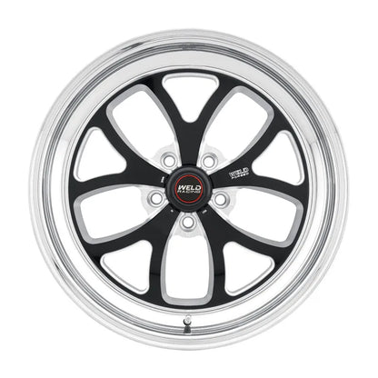 Weld S76 Black Center - Polished Shell | 20x9.0" +20mm | 5x127mm Wheel