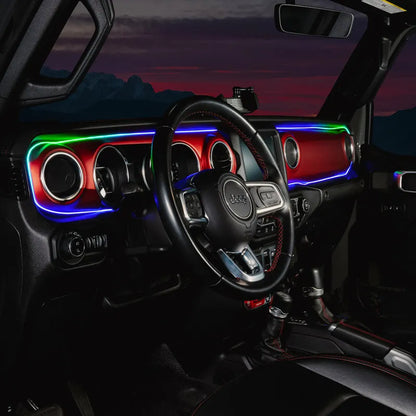 Oracle JL/Gladiator Dynamic ColorSHIFT Dash Kit | Jeep JK/JL/JT (4236-332)