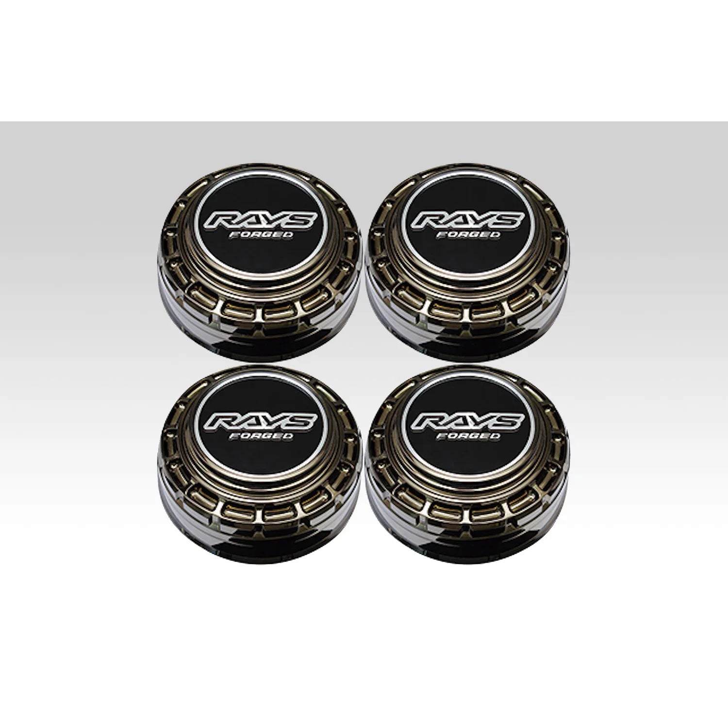 Rays 6H Center Cap (Black Chrome) (SET)