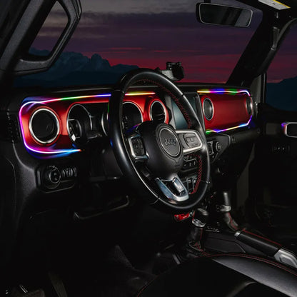Oracle JL/Gladiator Dynamic ColorSHIFT Dash Kit | Jeep JK/JL/JT (4236-332)