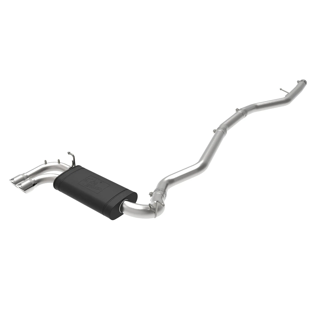 aFe 2-1/2in 304 Stainless Steel Cat-Back Exhaust w/ Polished Tips | BMW 228i (14-16) (49-36345-P)