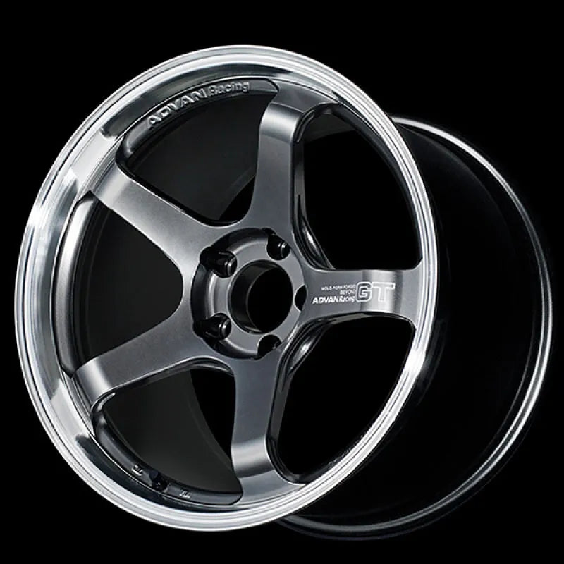 Advan GT Beyond Machined Hyper Platinum Black | 17x8" +45mm | 5x114.3mm Wheel