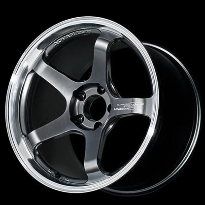Advan GT Beyond Machined Hyper Platinum Black | 17x8" +45mm | 5x114.3mm Wheel