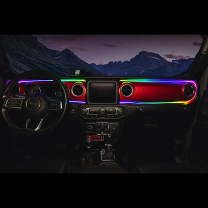 Oracle JL/Gladiator Dynamic ColorSHIFT Dash Kit | Jeep JK/JL/JT (4236-332)
