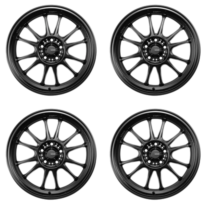 (set of 4) Konig Hypergram Matte Black | 18x12" +20mm | 5x120mm Wheel
