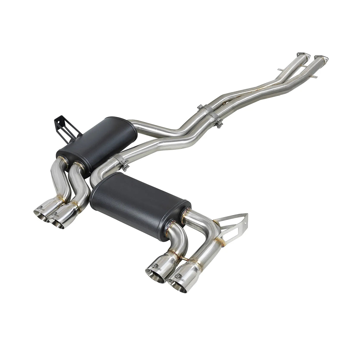 aFe 2.5in 304 Stainless Steel Cat-Back Exhaust w/ Polished Tips | BMW M3 (01-06) (49-36344-P)