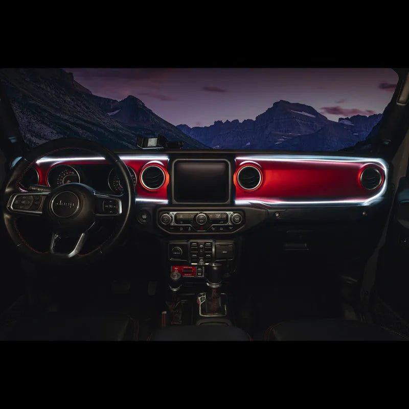 Oracle JL/Gladiator Dynamic ColorSHIFT Dash Kit | Jeep JK/JL/JT (4236-332)