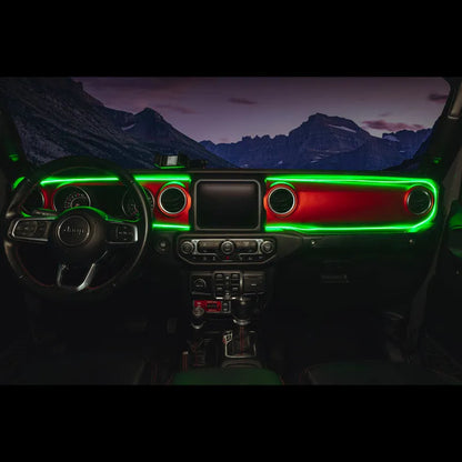 Oracle JL/Gladiator Dynamic ColorSHIFT Dash Kit | Jeep JK/JL/JT (4236-332)