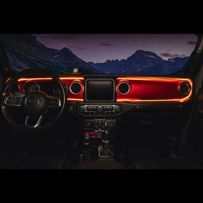 Oracle JL/Gladiator Dynamic ColorSHIFT Dash Kit | Jeep JK/JL/JT (4236-332)