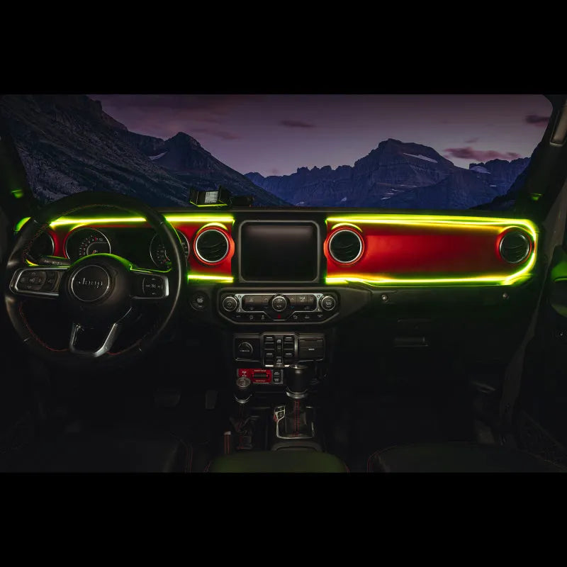 Oracle JL/Gladiator Dynamic ColorSHIFT Dash Kit | Jeep JK/JL/JT (4236-332)