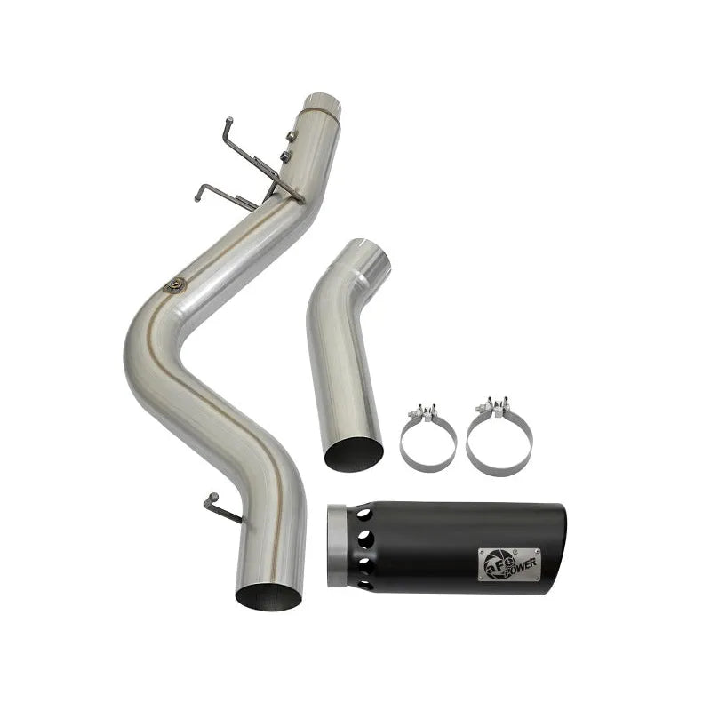 aFe LARGE BORE HD 5in SS DPF-Back Exhaust | GM Duramax 6.6L (49-44085-B)