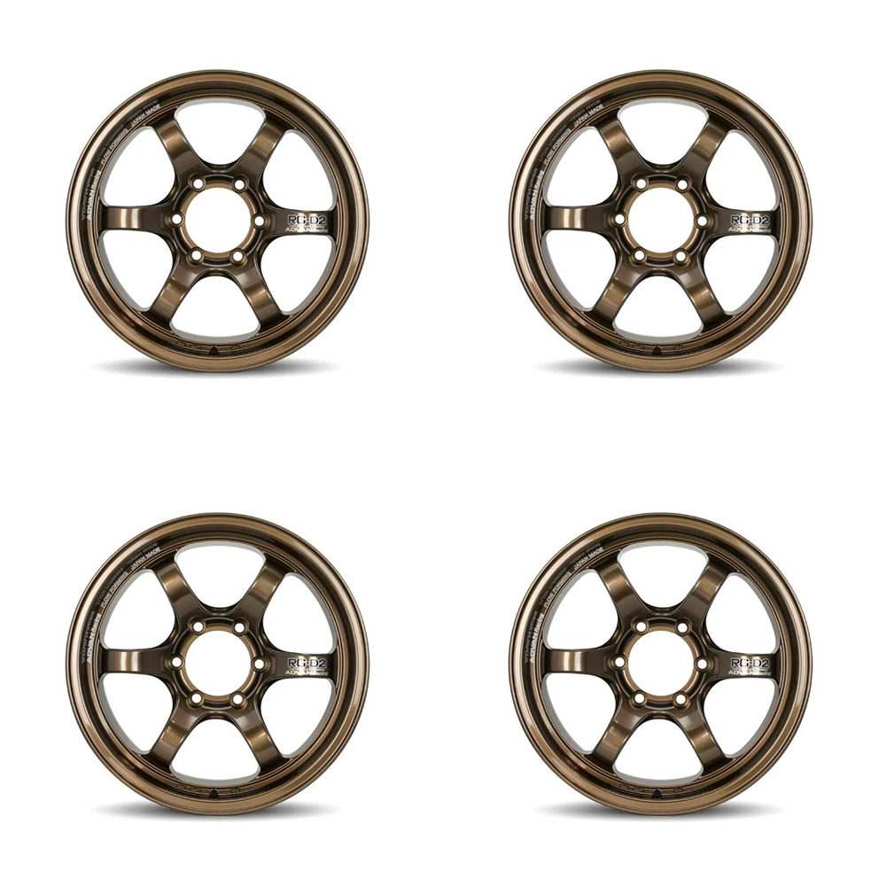 (set of 4) Advan RG-D2 Racing Gold Metallic | 17x8.5" -10mm | 6x139.7mm Wheel
