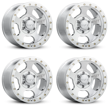 (set of 4) Mickey Thompson Canyon Pro Polished/Zinc | 17x9" +0mm | 8x170mm Wheels