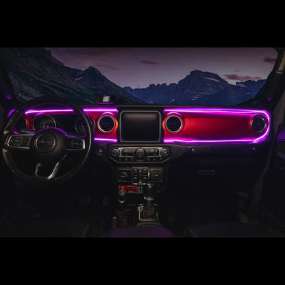 Oracle JL/Gladiator Dynamic ColorSHIFT Dash Kit | Jeep JK/JL/JT (4236-332)