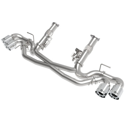 aFe MACH Force-Xp 3in to 2.5in 304 SS Cat-Back Exhaust | Corvette C8 (20-25) (49-34127NM-P)