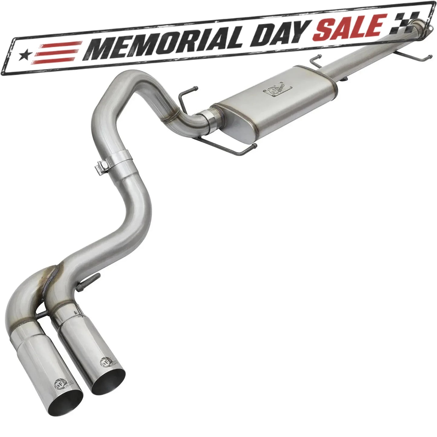 aFe 3in SS Cat-Back Exhaust w/ Mid-Side Tips | FJ Cruiser (07-14) (49-46030-P)