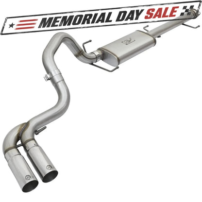 aFe 3in SS Cat-Back Exhaust w/ Mid-Side Tips | FJ Cruiser (07-14) (49-46030-P)