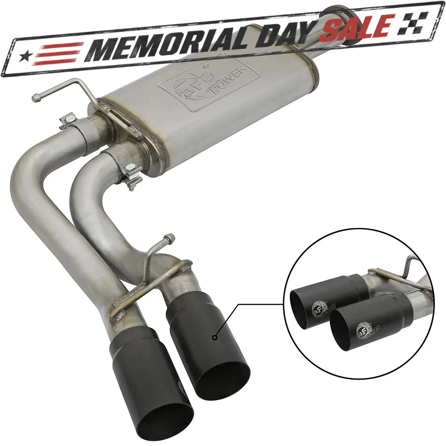 aFe Rebel Series 3in 409SS Cat-Back Exhaust | Toyota Tacoma V6-3.5L (16) (49-46032-B)