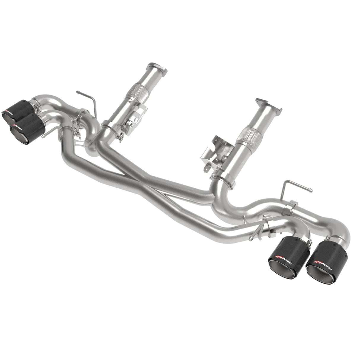 aFe MACH Force-Xp 3in to 2.5in SS Cat-Back Exhaust | Chevy Corvette C8 (20-25) (49-34127NM-C)