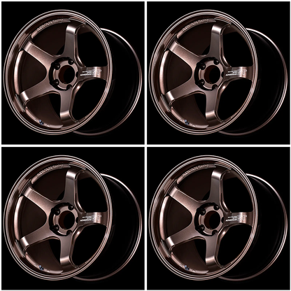 (set of 4) Advan GT Beyond Racing Copper Bronze | 18x10" +35mm | 5x114.3mm Wheel