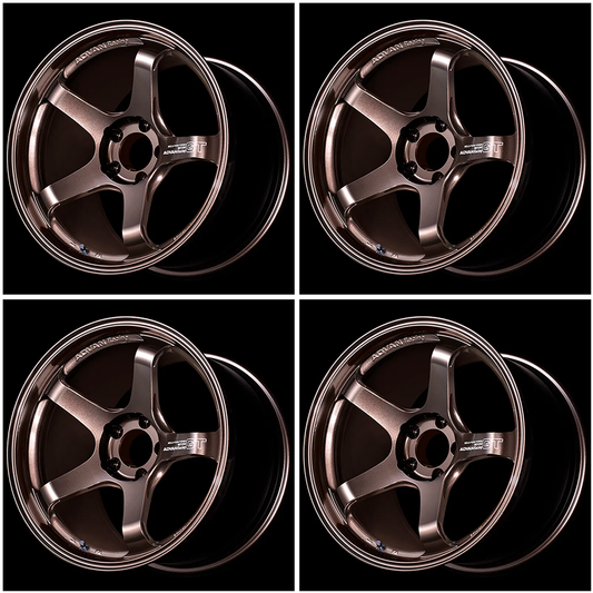 (set of 4) Advan GT Beyond Racing Copper Bronze | 18x10" +35mm | 5x114.3mm Wheel