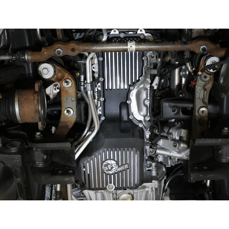 aFe 20-25 GM Diesel V8-6.6L L5P Oil Pan w/ Fins | Silverado 2500/3500 HD, Sierra 3500 HD (46-71370B)