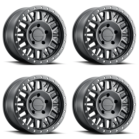 (set of 4) Raceline 951 Ryno Satin Black | 17x8.5" +0mm | 5x127mm Wheel