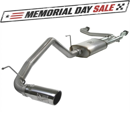 aFe MACH Force-XP 2.5-3in SS Cat-Back Exhaust | Nissan Titan (04-15) (49-46102-B)