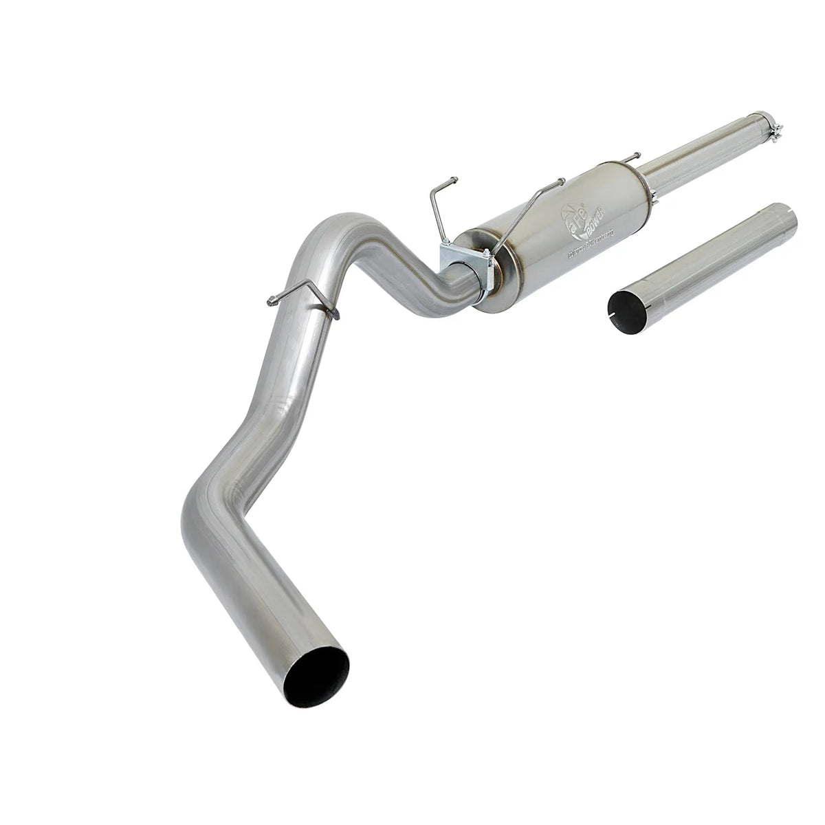 aFe Large Bore-HD 4in 409 SS Cat-Back Exhaust w/o Tip | Dodge 03-04 (49-12005)