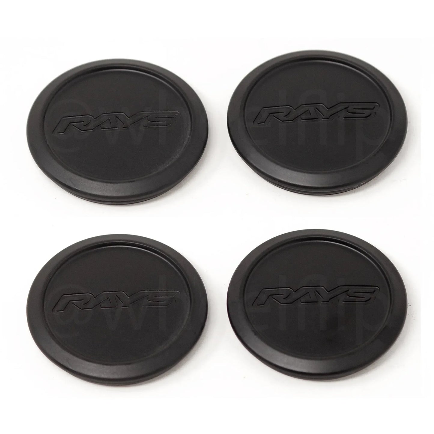 Rays Volk Racing Low Type Center Cap - Blast Black (SET)